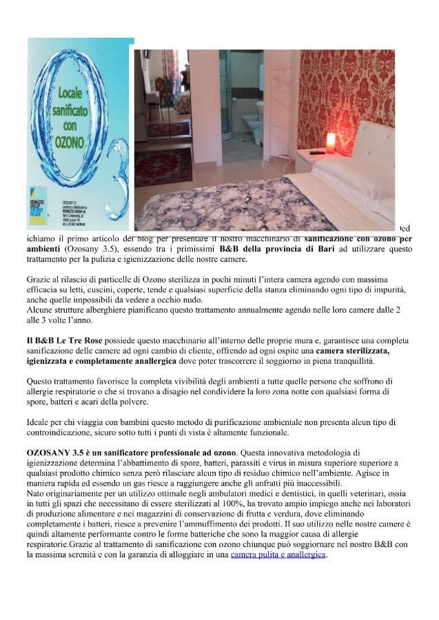 קסמסימה Le Tre Rose Bed & Breakfast מראה חיצוני תמונה